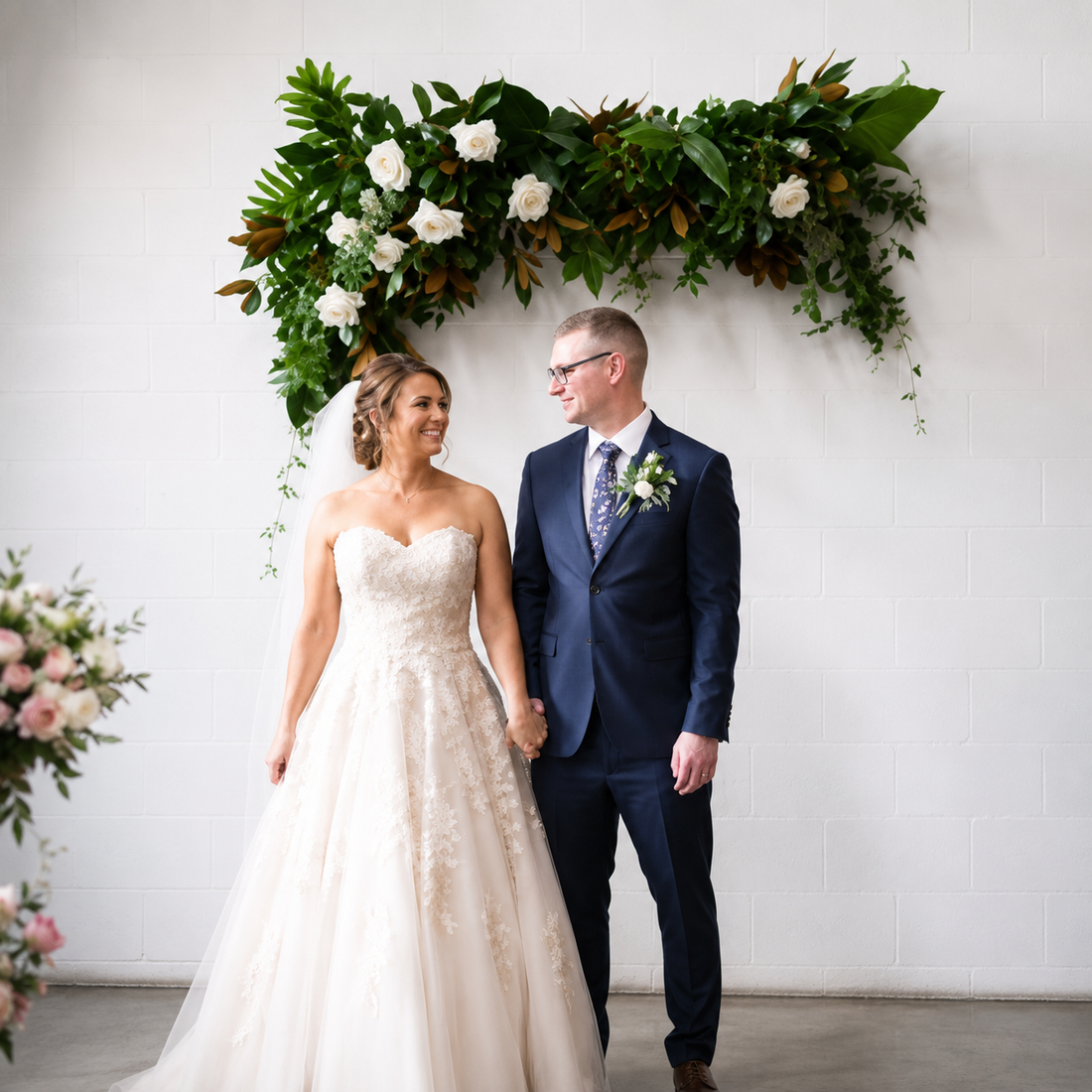 Floating Floral Wall Installation