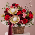 Blush Protea Romance Basket