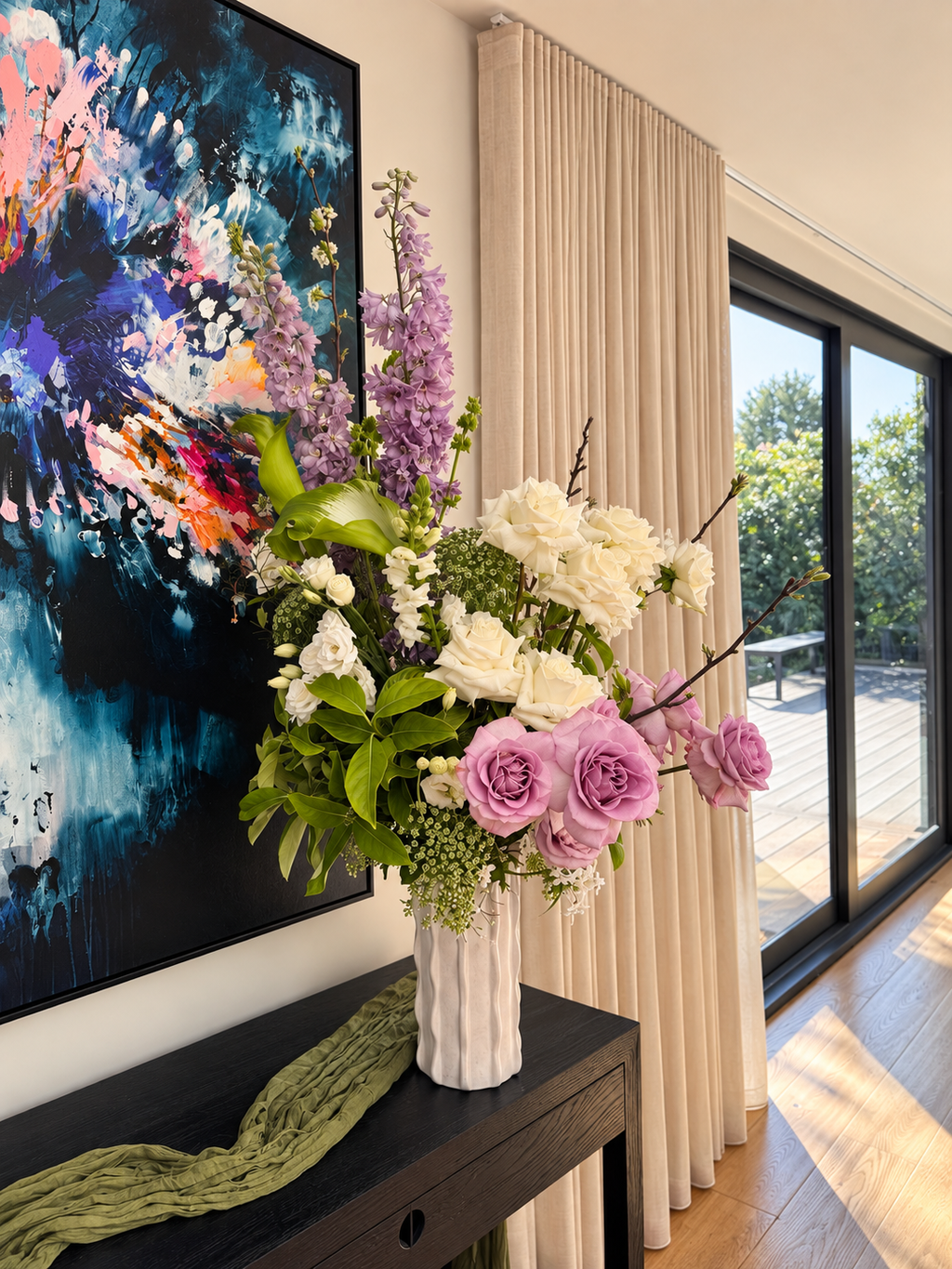 Lavender & Blush Floral Arrangement