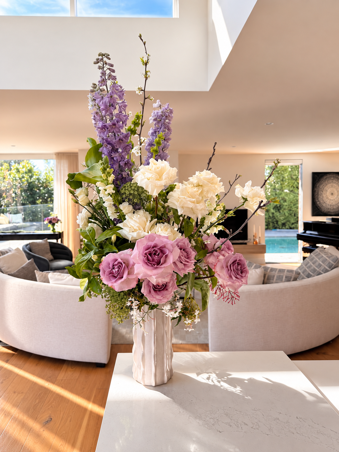 Lavender & Blush Floral Arrangement