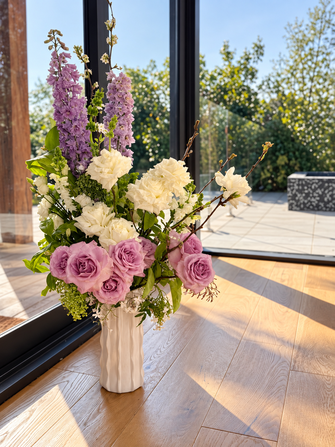 Lavender & Blush Floral Arrangement