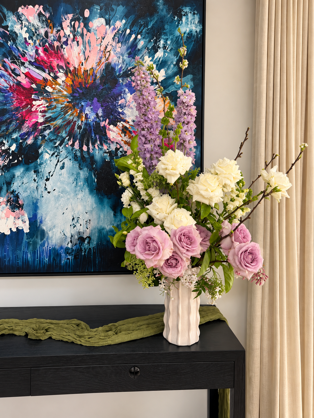 Lavender & Blush Floral Arrangement