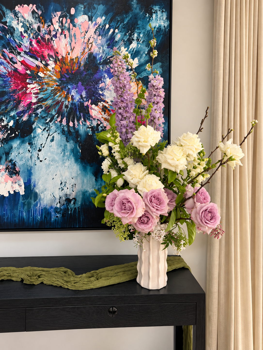 Lavender & Blush Floral Arrangement
