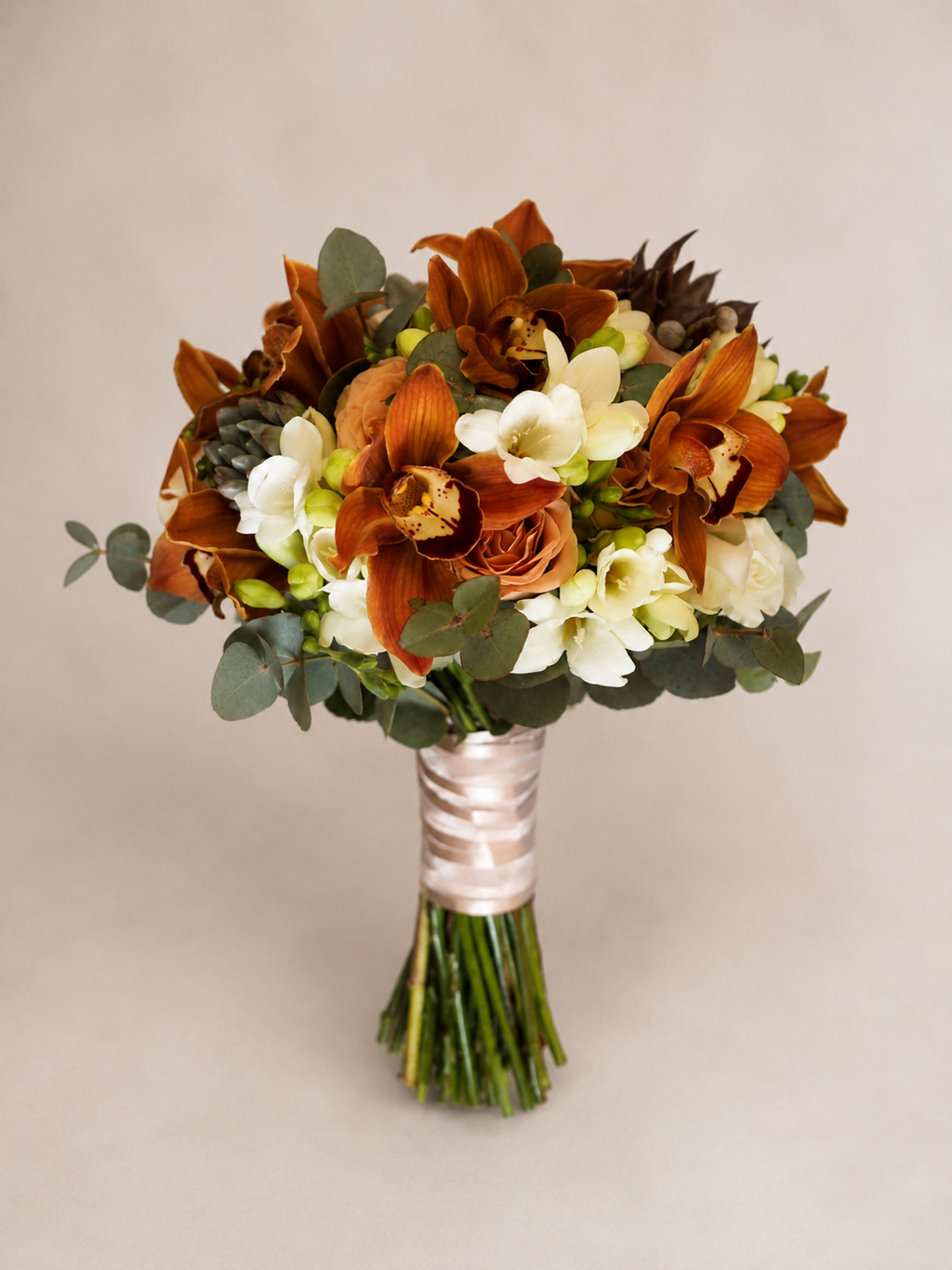 Cappuccino Elegance Bridal Bouquet