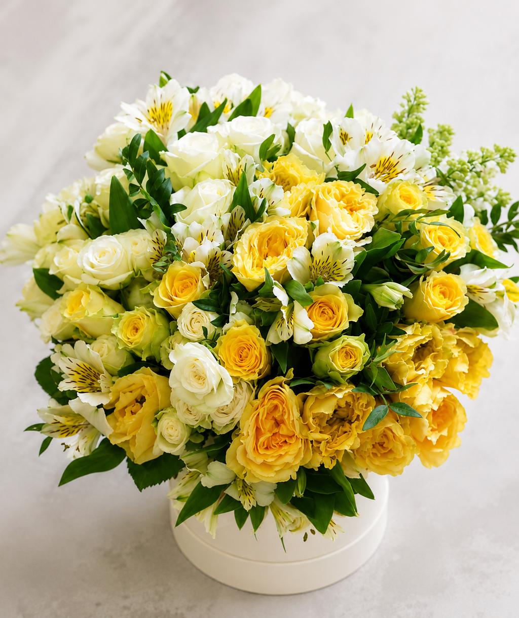 Lemon Cream Hat Box