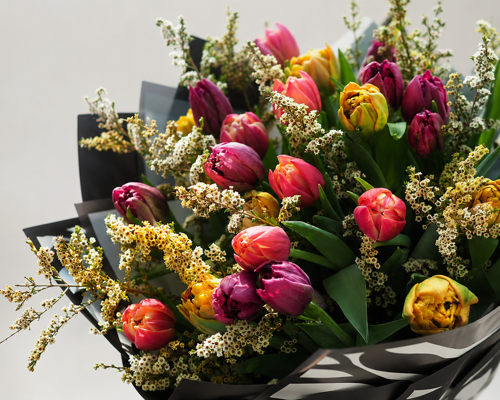 Tulips & Waxflower