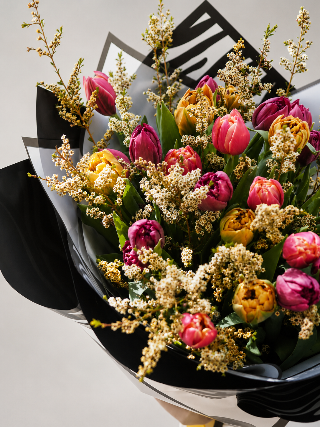 Tulips & Waxflower