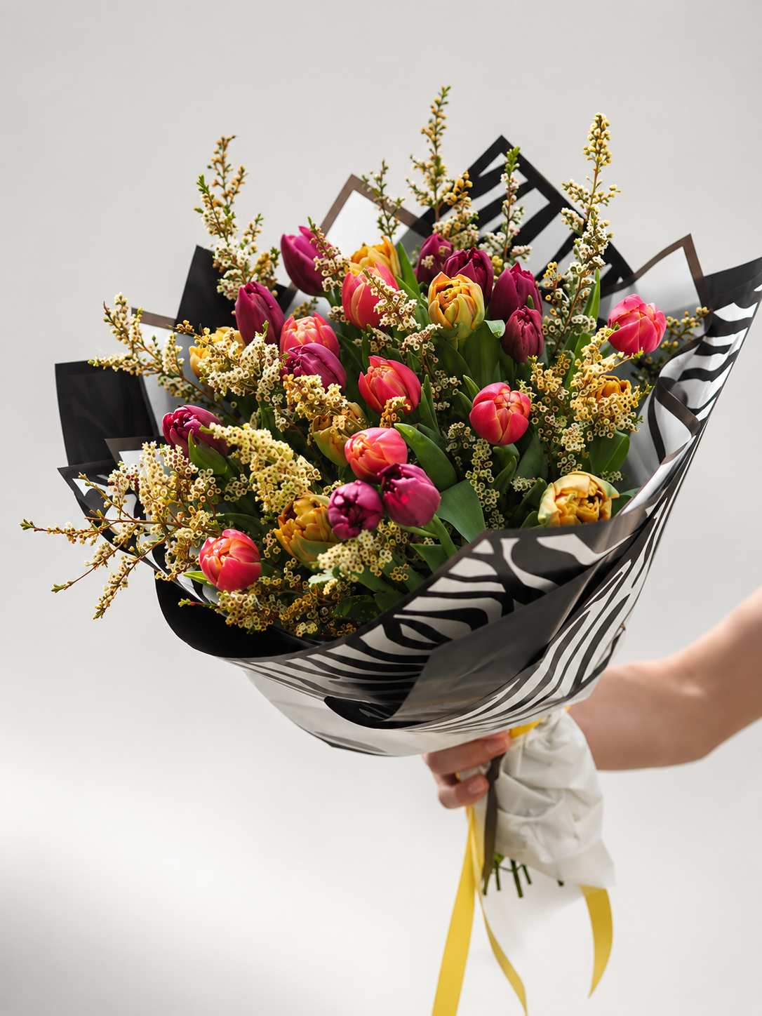 Tulips & Waxflower