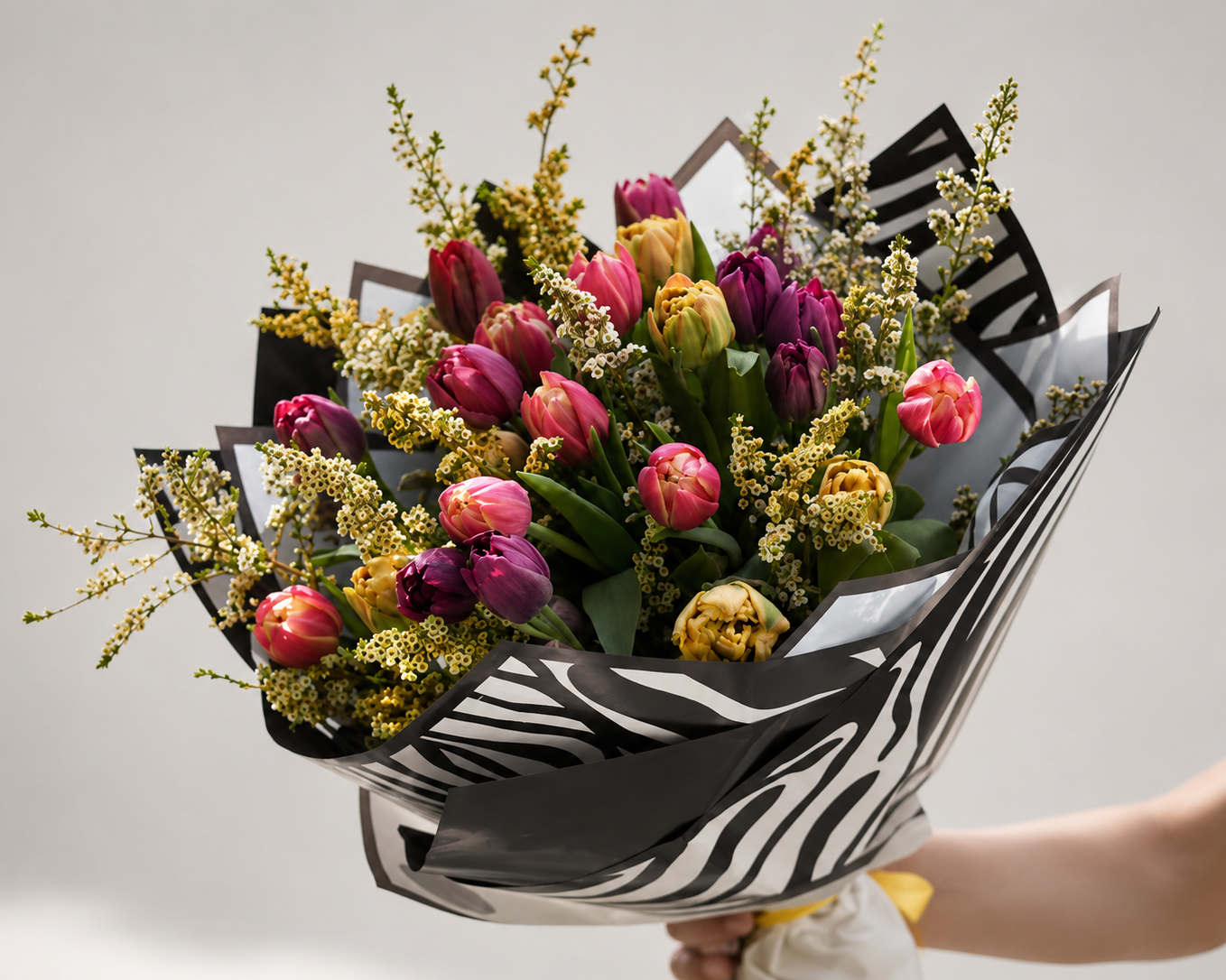 Tulips & Waxflower