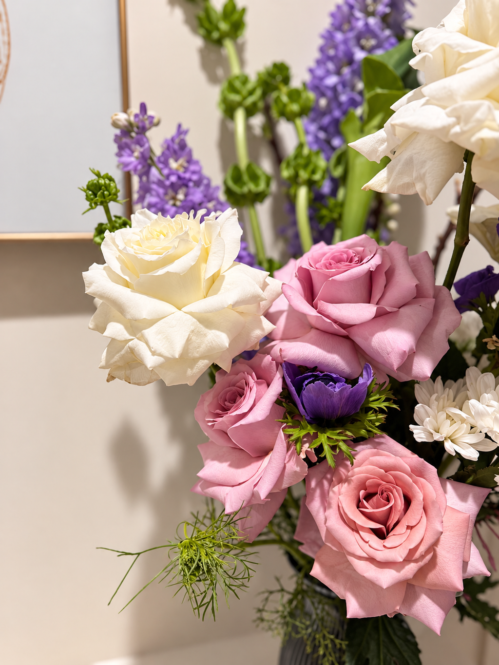 Medium Lavender & Blush Floral Arrangement