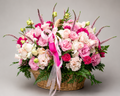 Flowers House Garden Basket