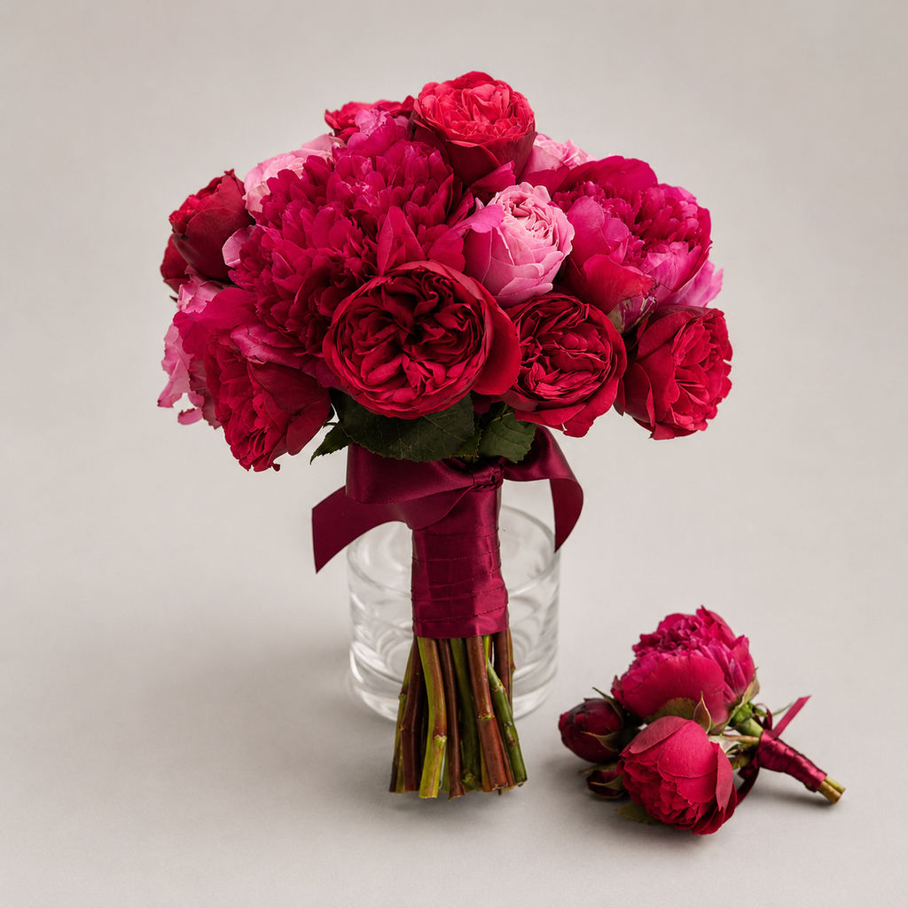 Ruby Romance Bridal Bouquet