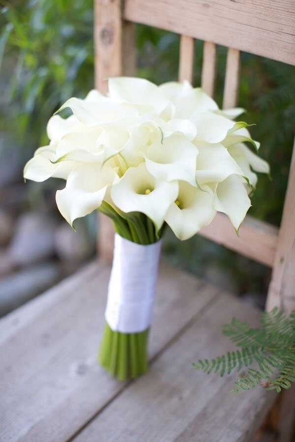 Pure Calla Lily Bridal Bouquet