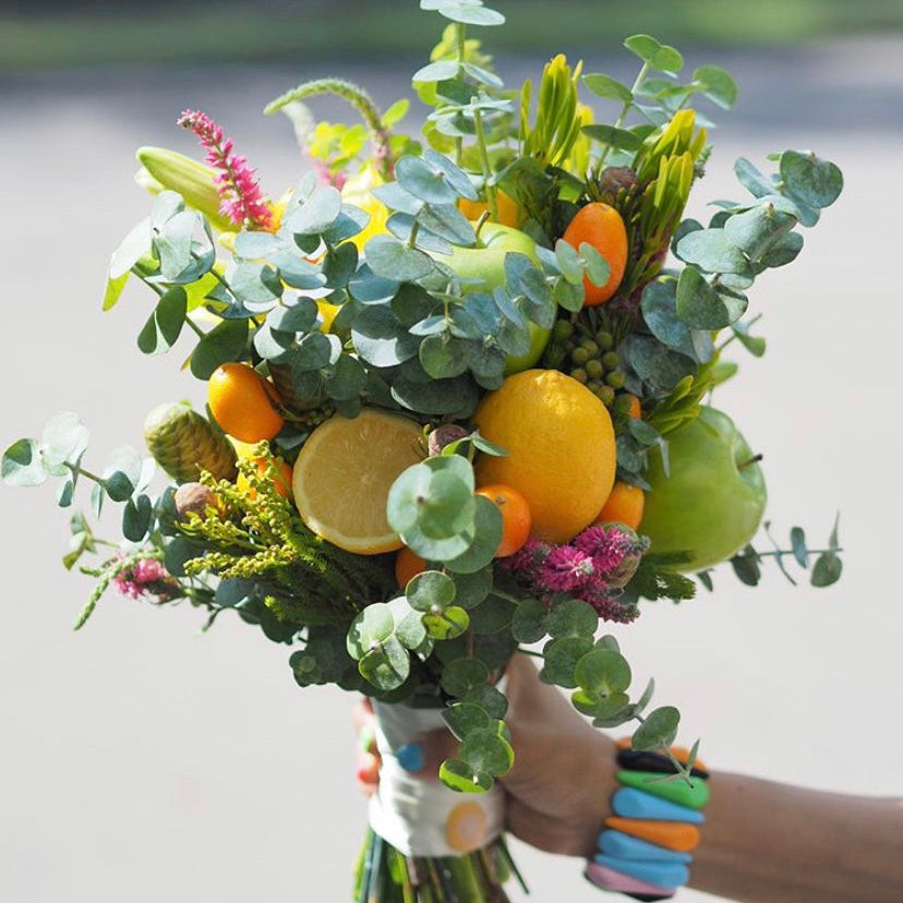 Citrus Orchard Bridal Bouquet