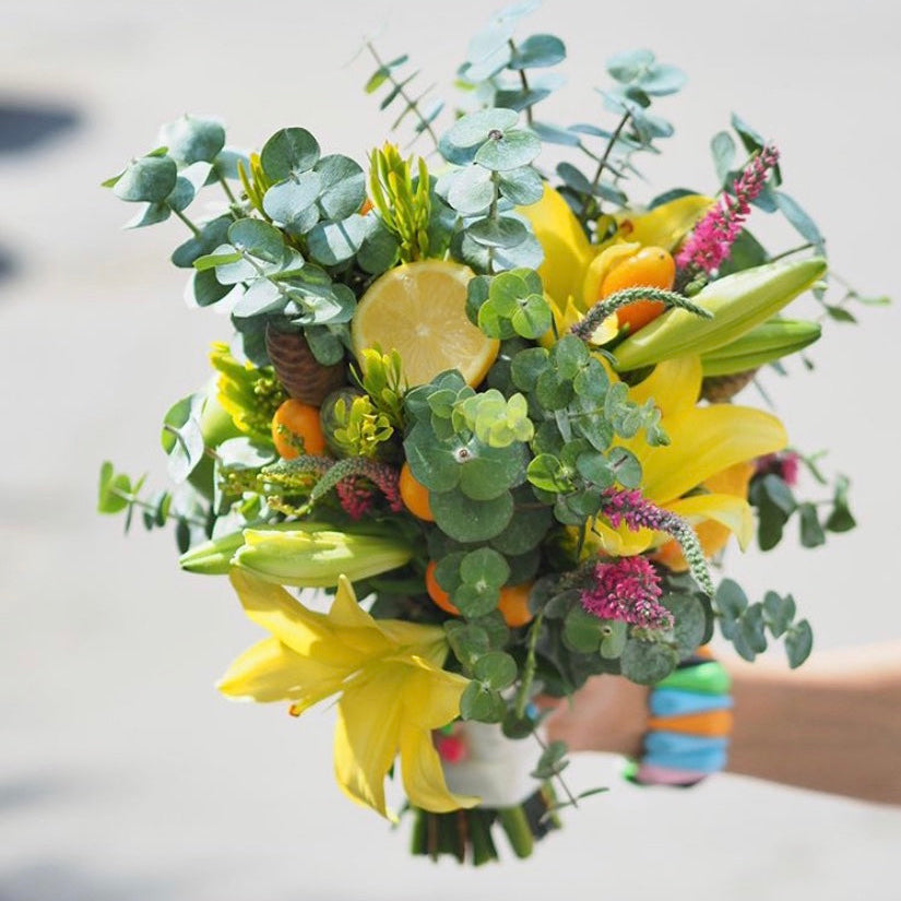 Citrus Orchard Bridal Bouquet