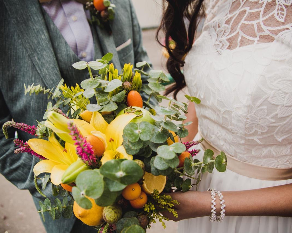 Citrus Orchard Bridal Bouquet