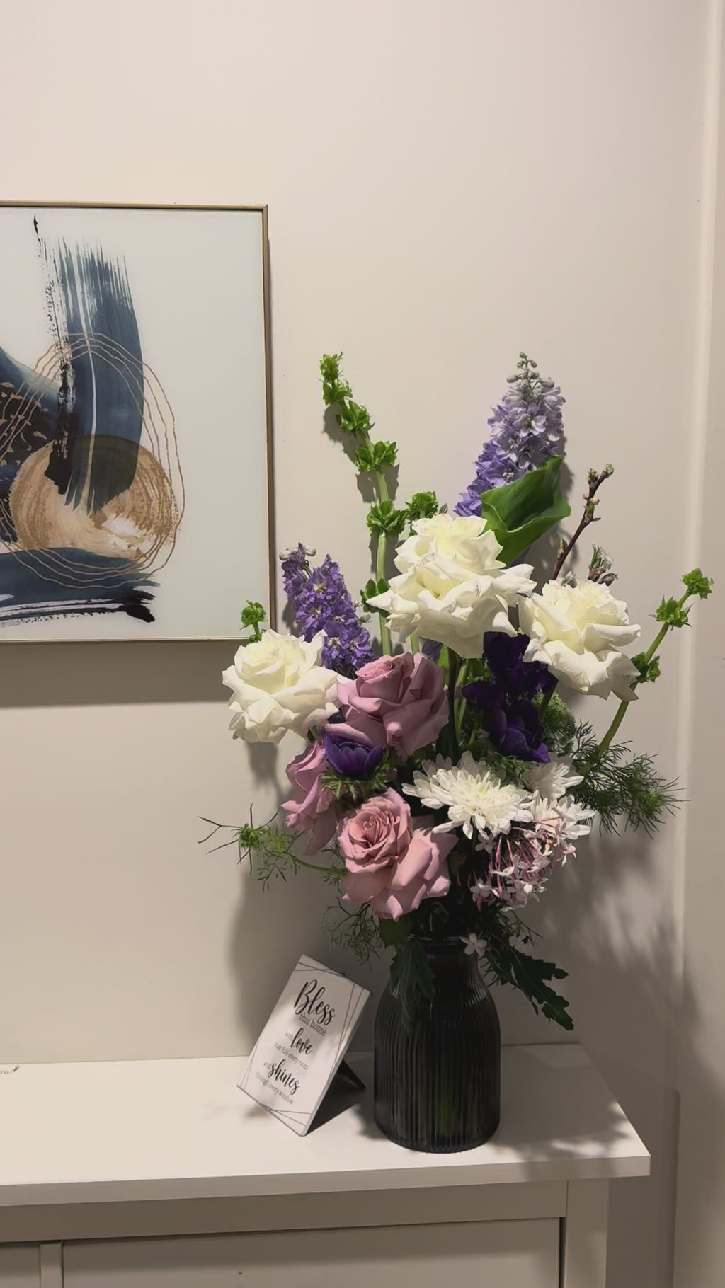 Medium Lavender & Blush Floral Arrangement